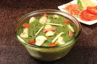 palak mushroom