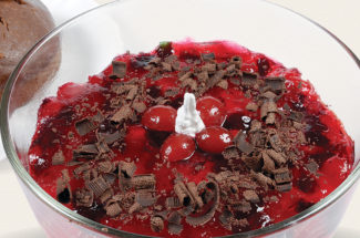 fruit chocolate pudding