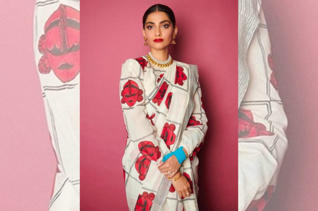 സോനം കപൂറിന്‍റെ സാരി ലുക്ക്