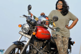 solo bike rider ambika krishna